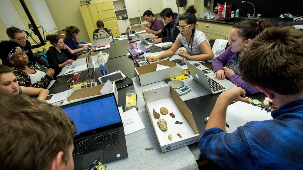 Students and Faculty conducting research at Tulane University