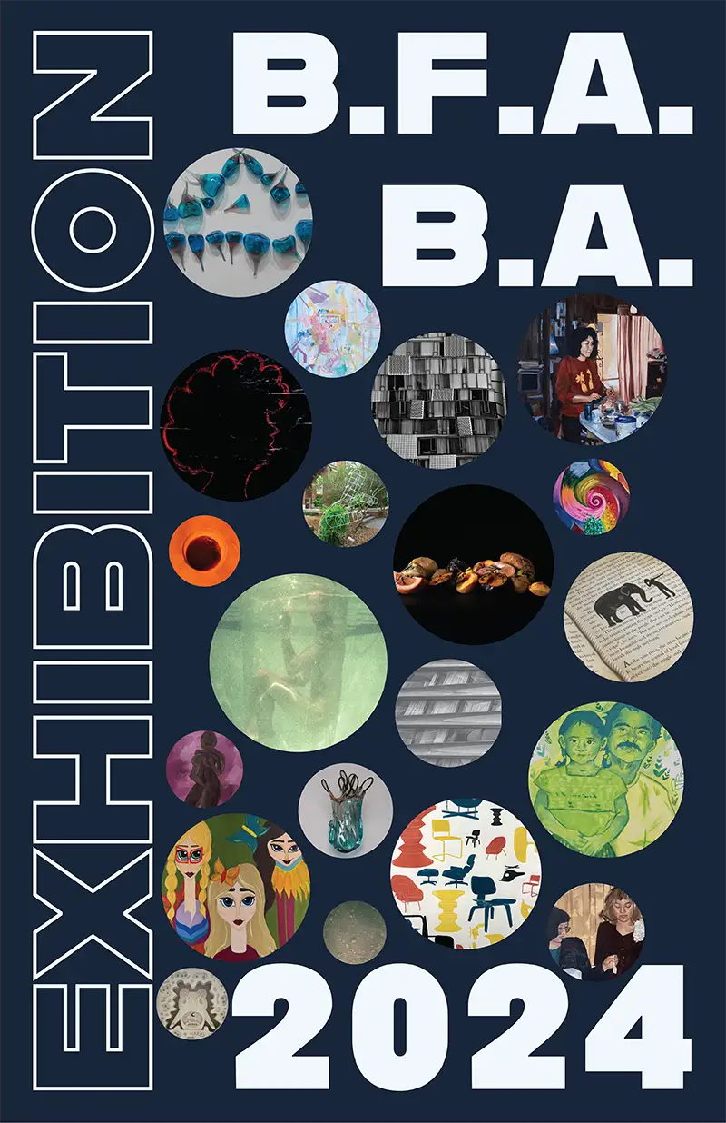 2024 BFA/BA exhibitions poster