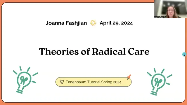 Joanna Fashjian, 2024 Tenenbaum Tutorial Project