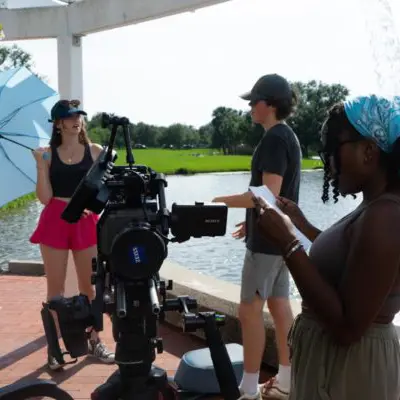 Students practicing Filmmaking at Tulane University