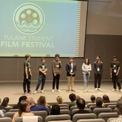 Students present at the Tulane Student Film Festival