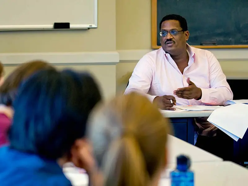 Michael Cunningham teaching students at Tulane University