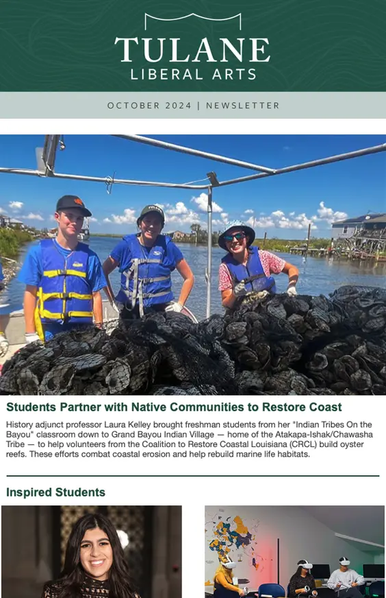 Tulane SLA October 2024 Newsletter