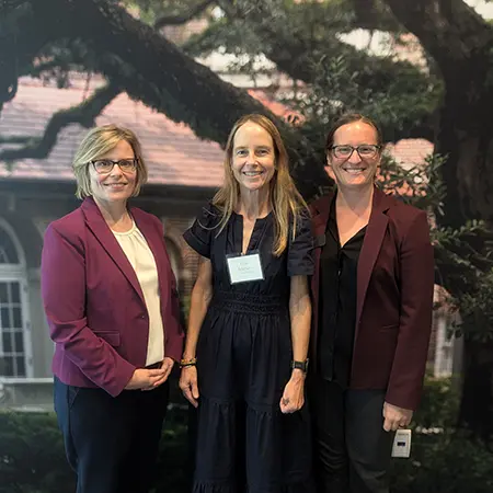 Karissa Haugeberg, Kate Baldwin, and Clare Daniel at a Reproductive Health and Justice Symposium