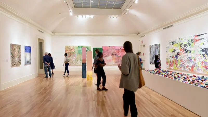 Humans in Art Gallery at Tulane University