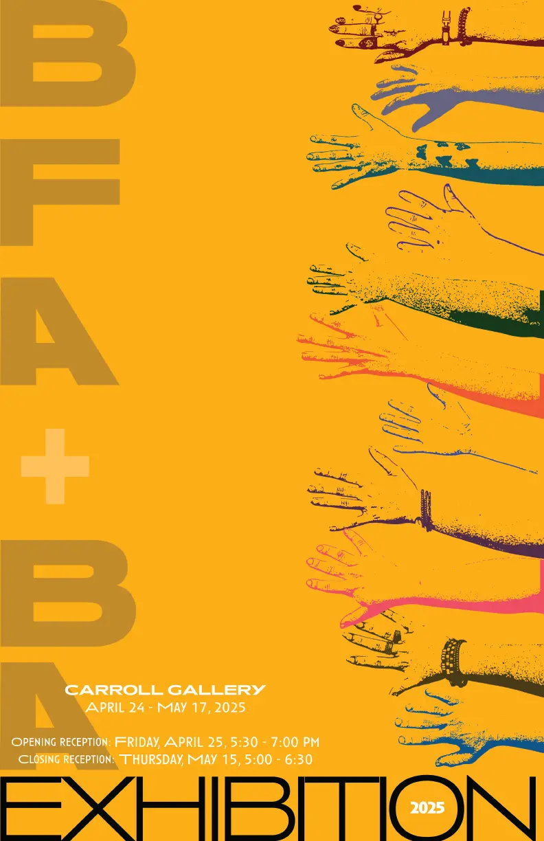 Flyer for the 2025 BFA/BA Exhibition