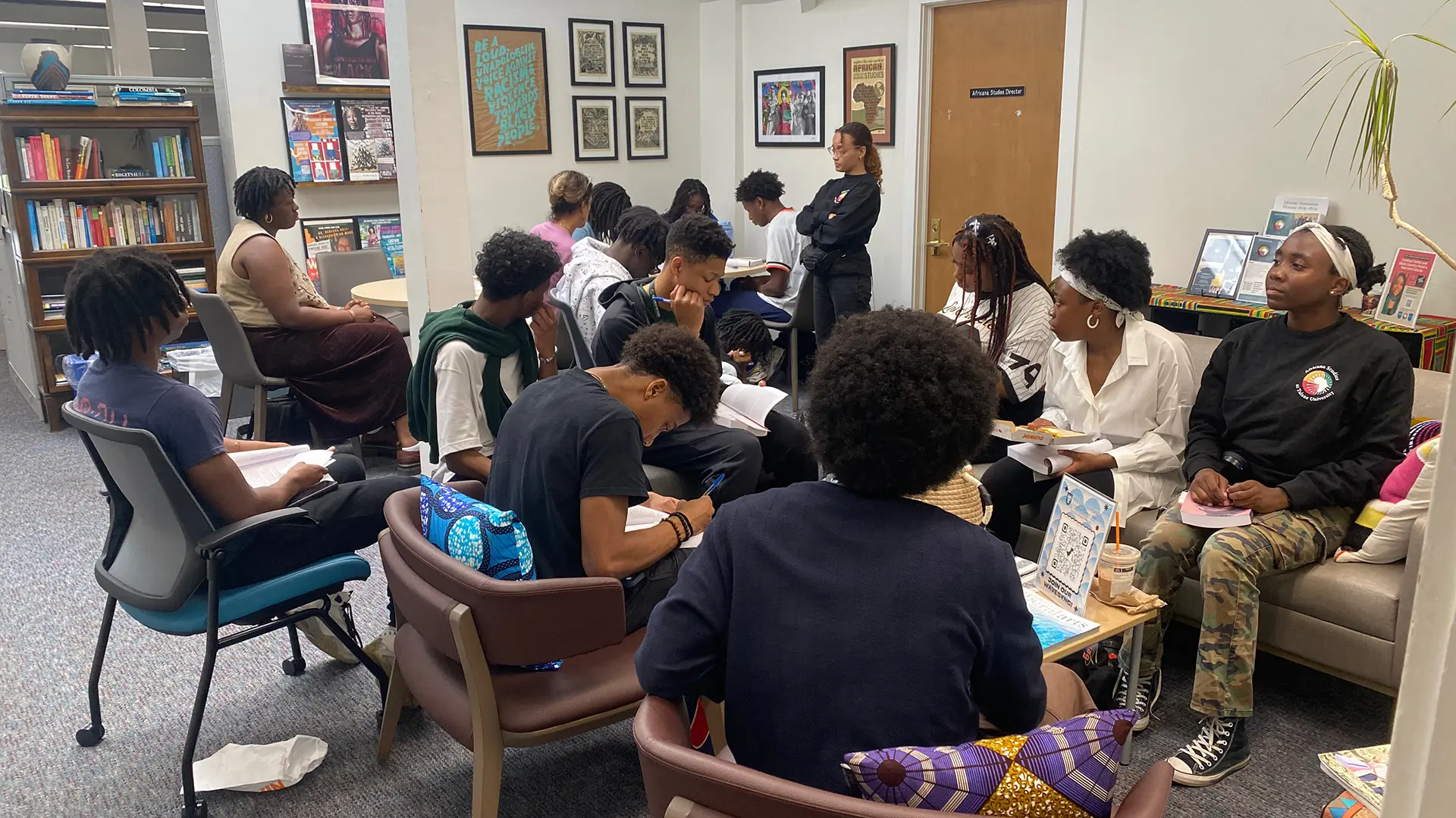 Franklin Kids in Africana Studies Office at Tulane University