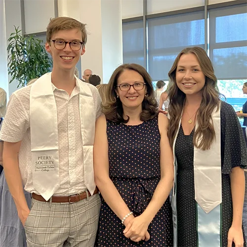 Max Weber, Prof. Lidia Zhigunova, and Katie Elder
