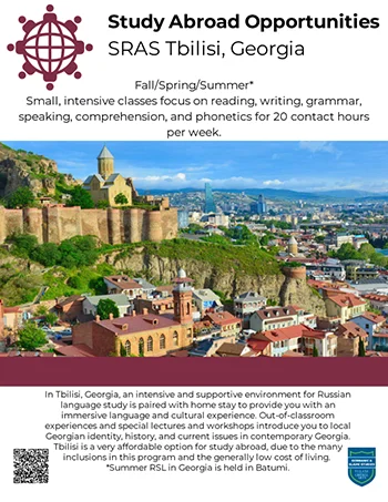 Flyer for Study Abroad Program in Georgia