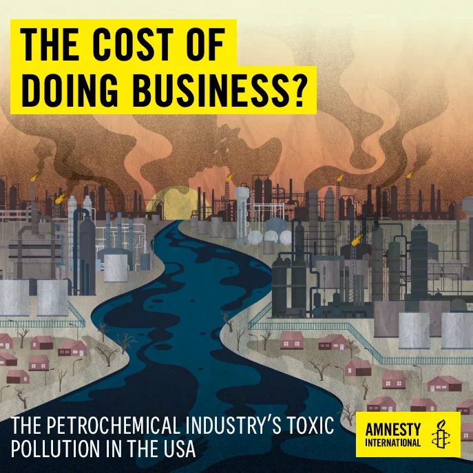 Cover for The Cost of Doing Business? The Petrochemical Industrys Toxic Pollution in the USA report