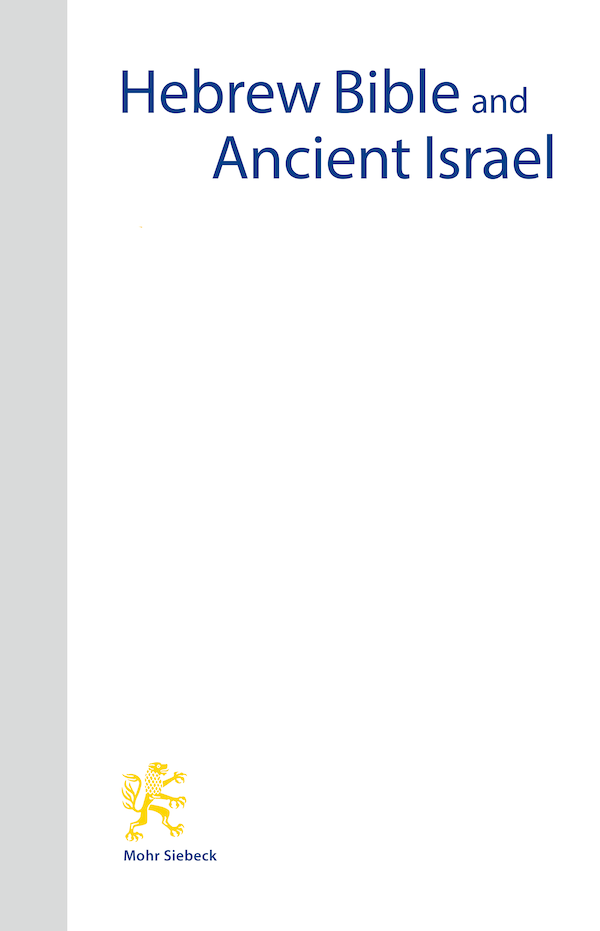 Book Cover with title Hebrew Bible and Ancient Israel