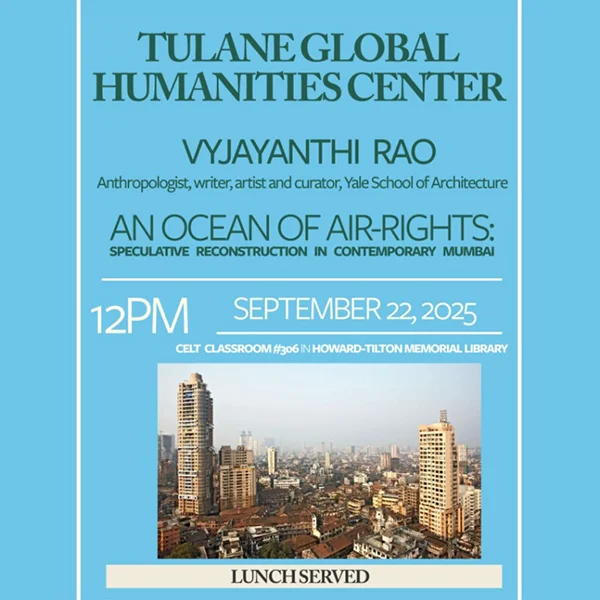 Brian Edwards and panel at the Tulane Global Humanities Center Launch