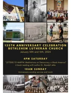 Flyer for Bethlehem 135 years event