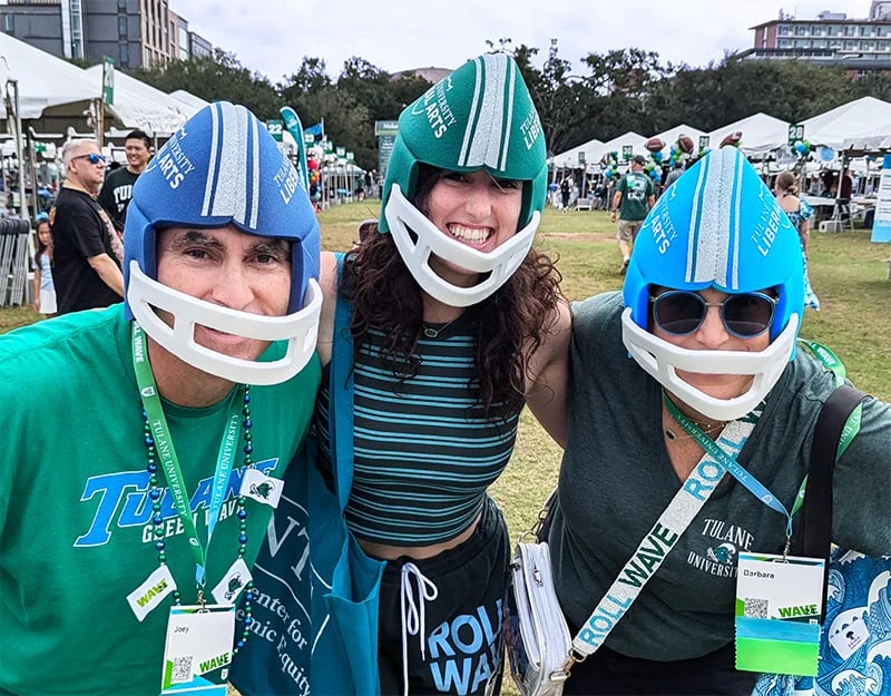 School of Liberal Arts Tailgate tent revelers
