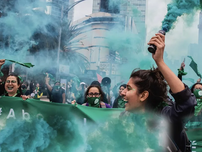 Protesters Supporting Reproductive Justice