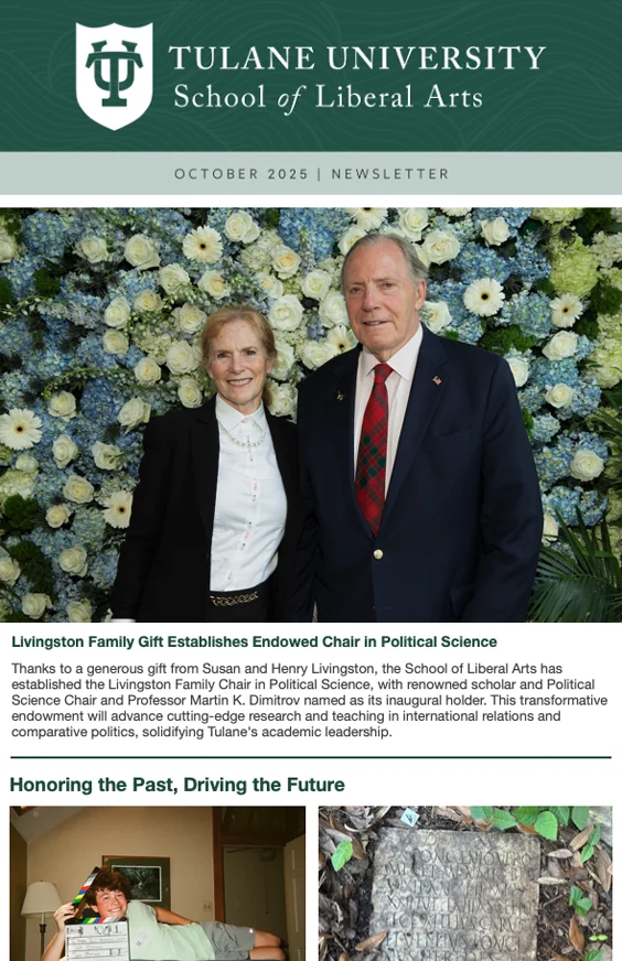 Tulane SLA October 2025 Newsletter