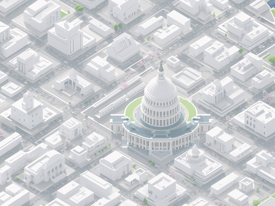 Washington D.C. isometric stockcake