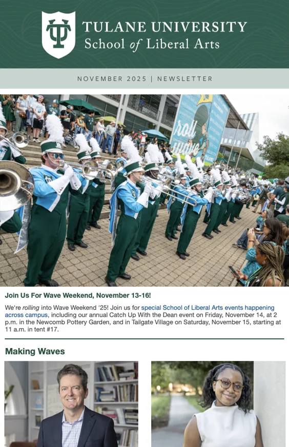 Tulane SLA November 2025 Newsletter