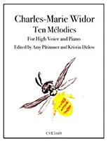 cover for Charles-Marie Widor: Ten Melodies by for High Voice and Piano