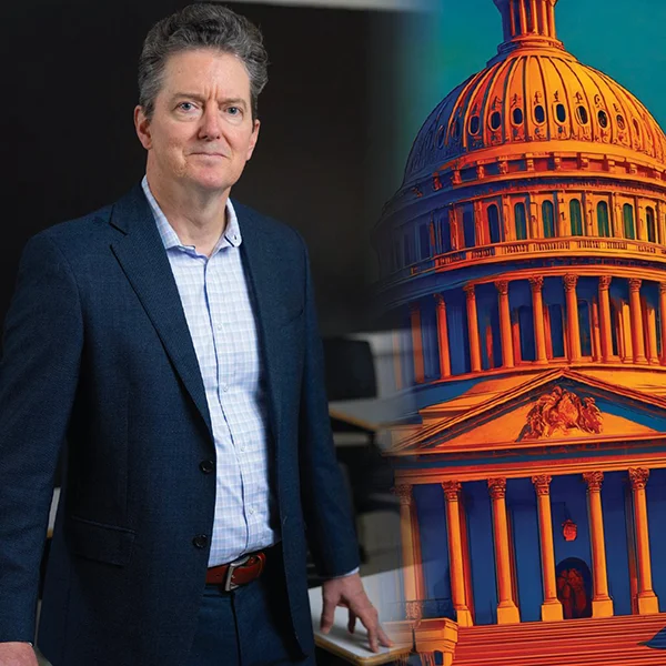 Doug Harris with Illustration of the White House