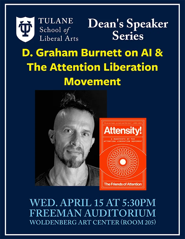 Flyer for Dean's Speaker Series with D. Graham Burnett Event, April 15, 2026