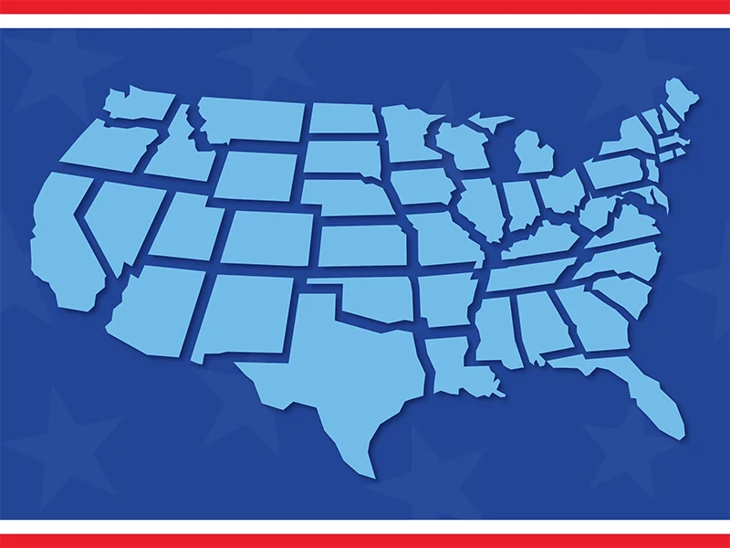 State of the States map graphic