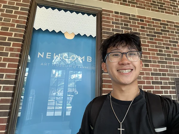 Austin Vu at Newcomb Art Museum of Tulane