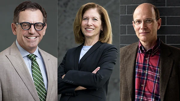 Deans Brian Edwards, Carole Haber, George Bernstein