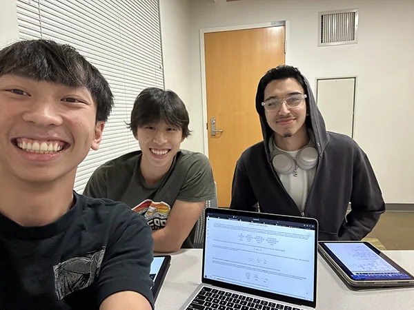 Tulane University students studying together