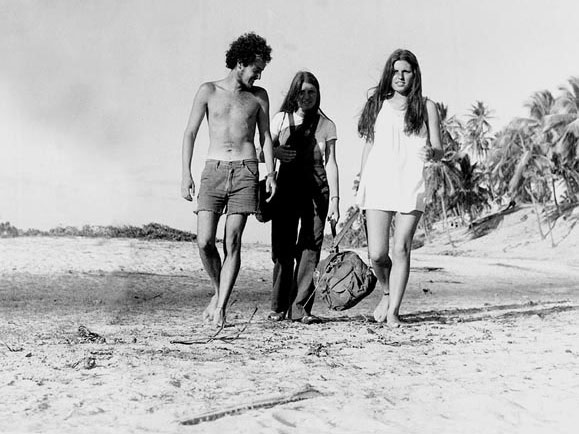 Brazilian hippies in Arembepe, a fishing village in Bahia, early 1970s.