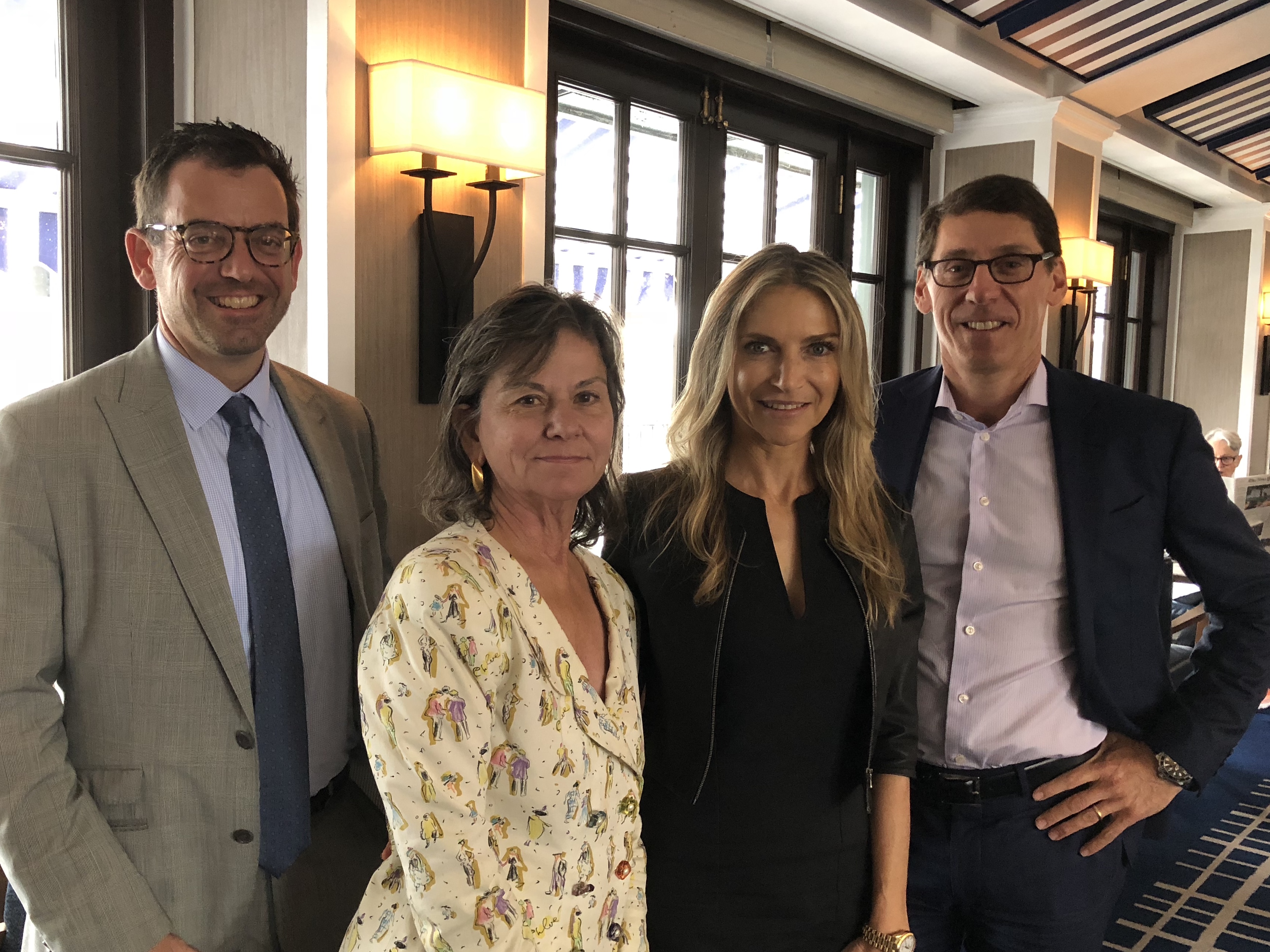 SLA Deans Advisory Council members Dianne LaBasse and Loryn and Michael Kass with Dean Brian Edwards