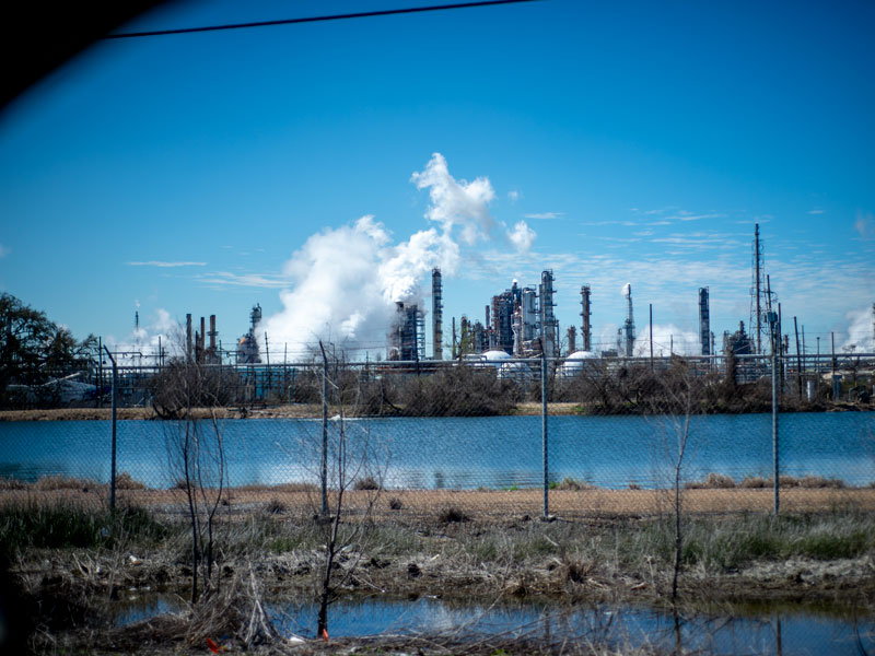Shell Norco Spewing Pollutants, Photo Paula Burch-Celentano