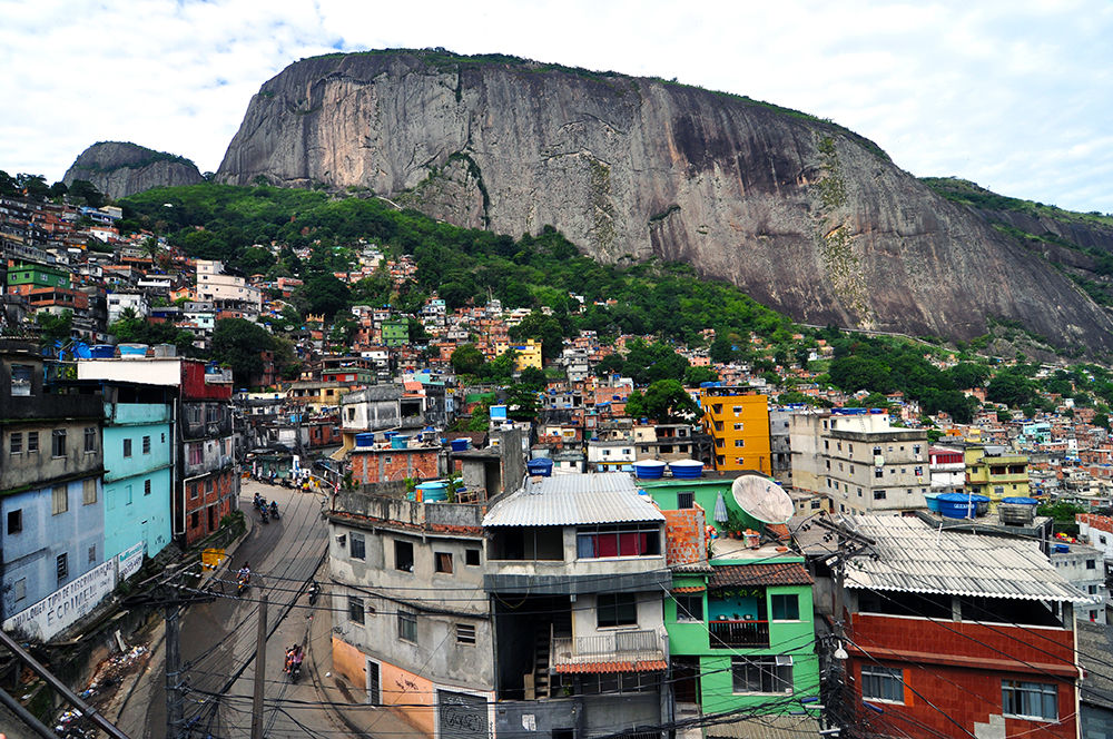 Rocinha favela in Rio de Janeiro's South Zone, Brazil