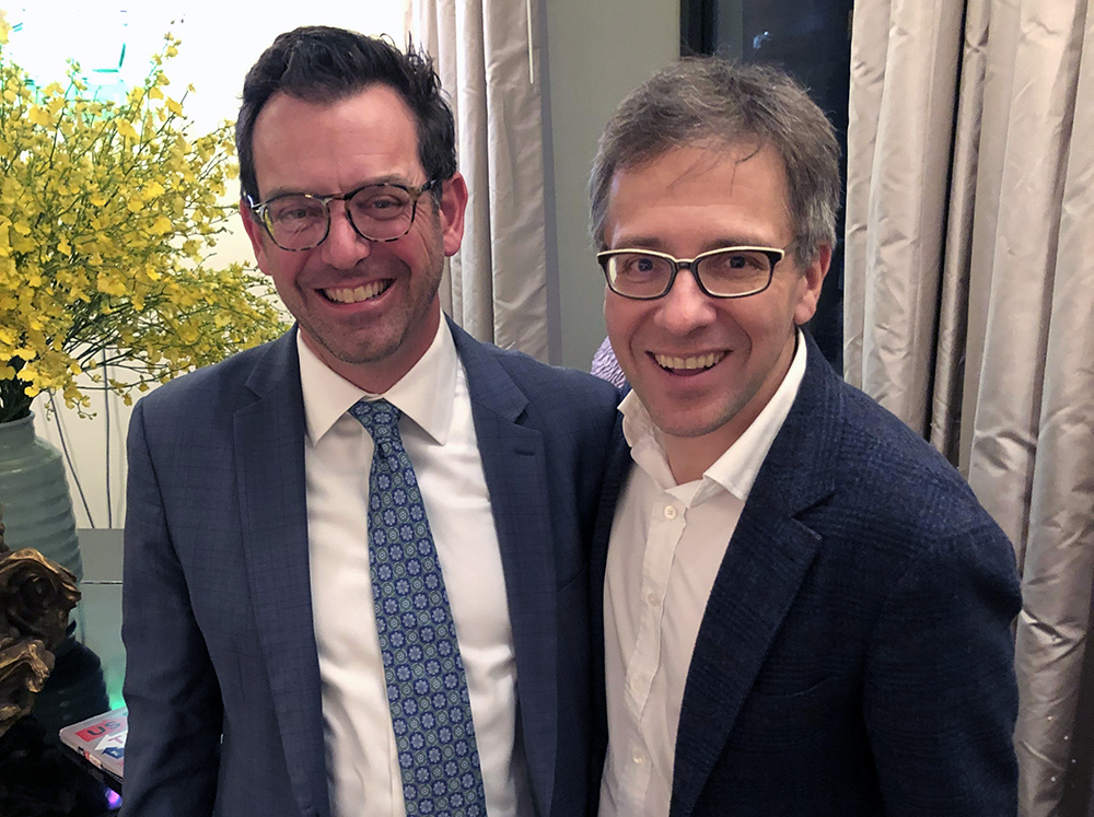 Brian Edwards, Dean School of Liberal Arts, Tulane University with Ian Bremmer (A&S '89)