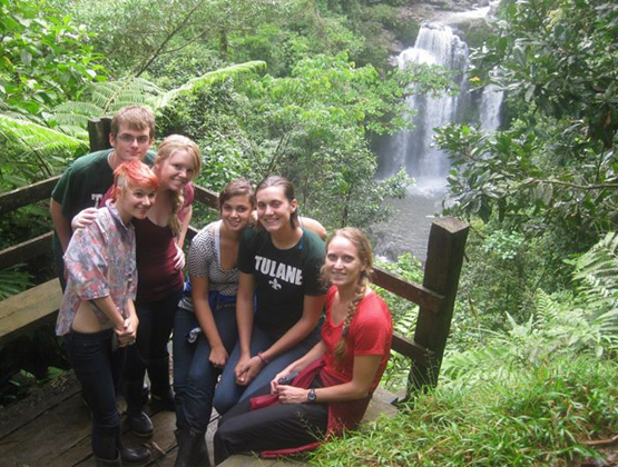 Tulane Students in the CIAPA program exploring Costa Rica (Photo provided by CIAPA)