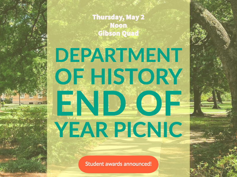 History Department End of Year Picnic Flyer