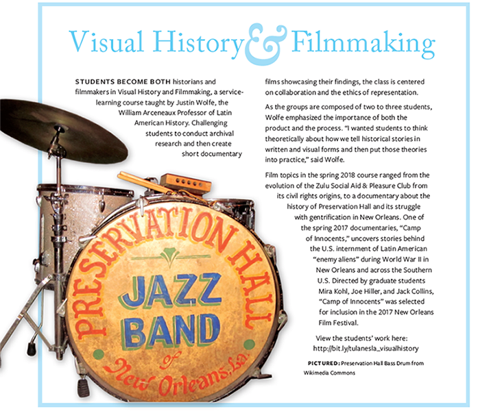 Course: Visual History and Filmmaking flyer