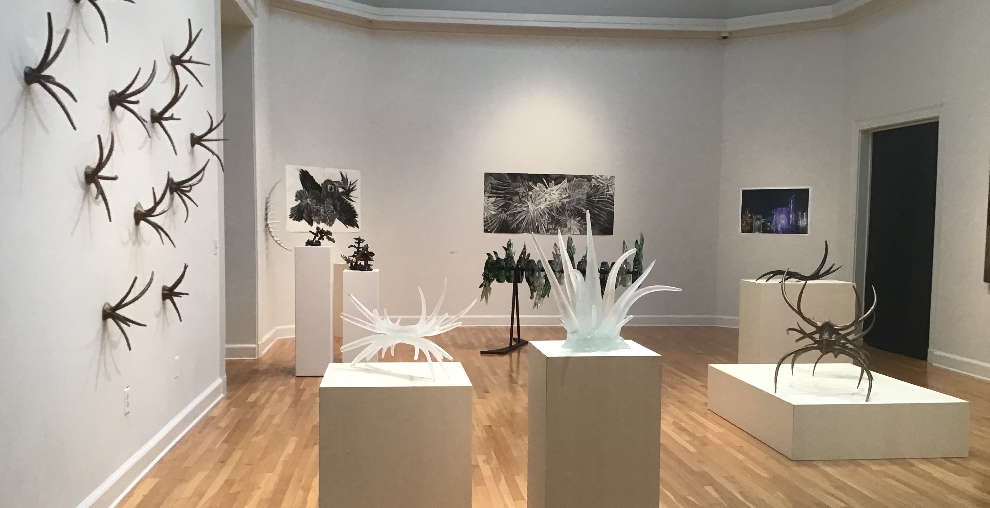 exhibition of sculpture and drawings by BFA students