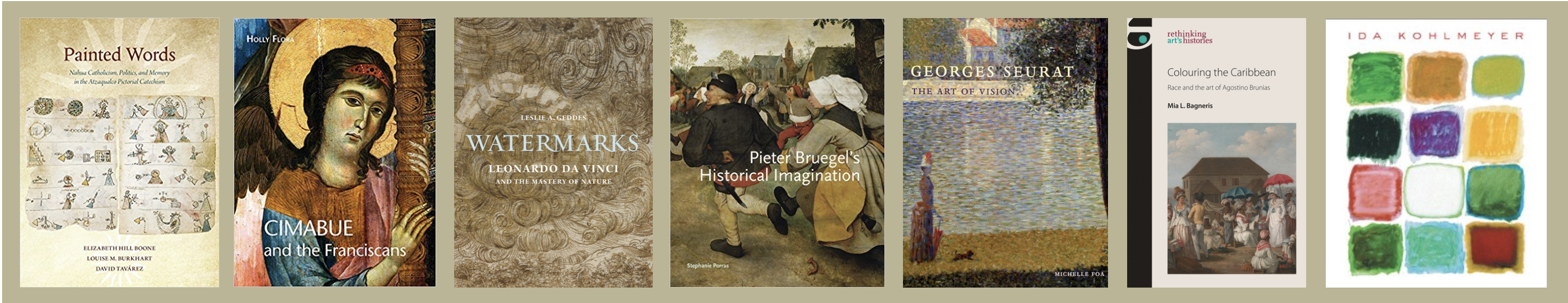 Art History Faculty book covers