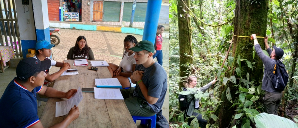 Tulane Students in Ecuador