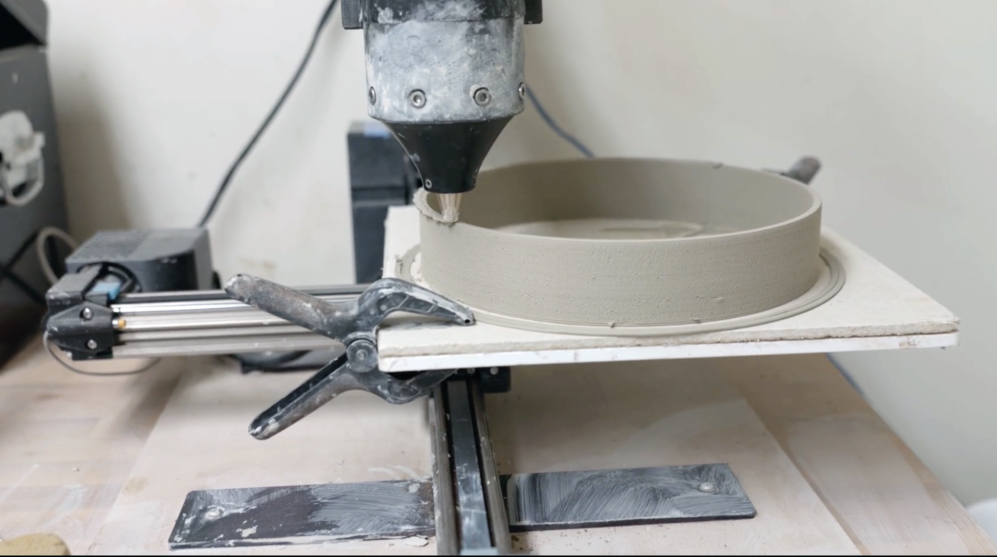 Clay fabrication in action