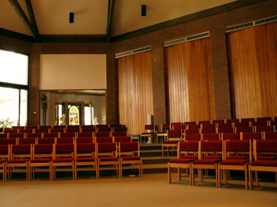 Myra Clare Rogers Memorial Chapel view from front