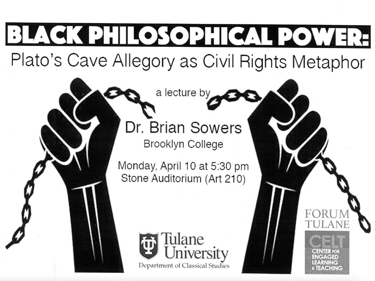 Flyer for the 2017 Black Philosophical Power lecture