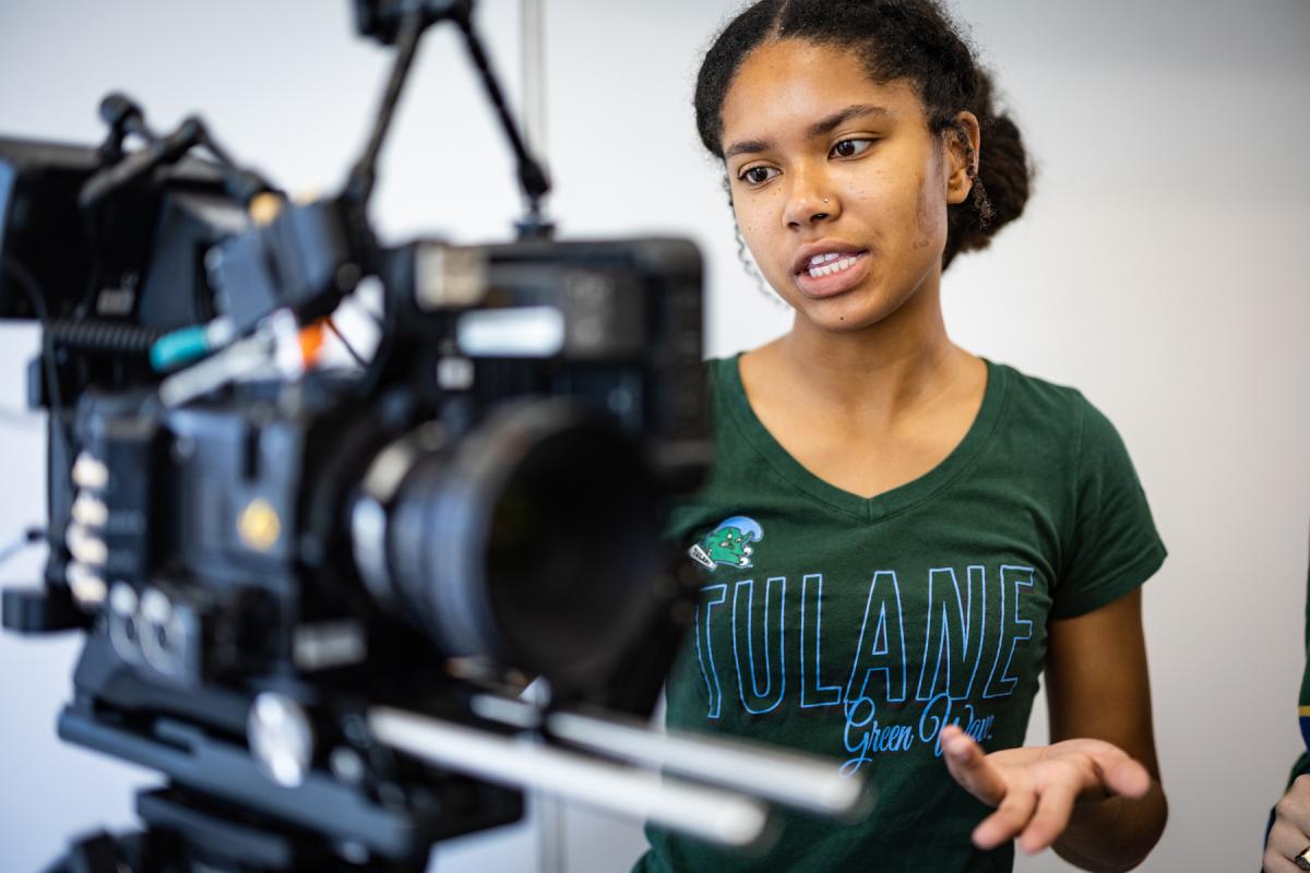 Tulane Students filming in Creative Industries summer classes