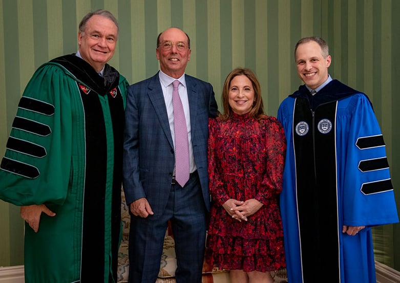 Michael Fitts and Stuart and Suzanne Grant honor the investiture of Michael Cohen