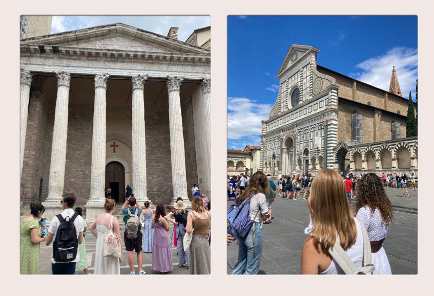 Students in Assisi and Florence, Italy