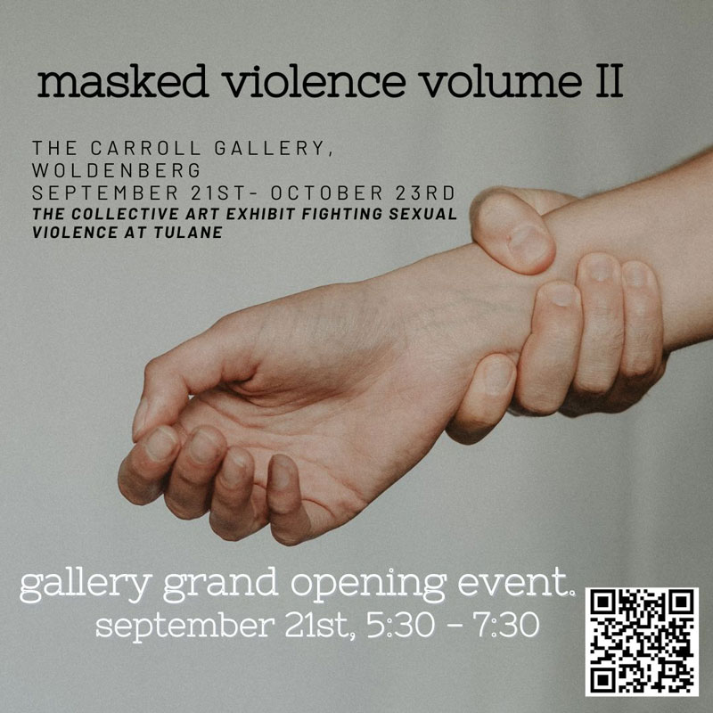 Poster for Masked Violence Exhibition