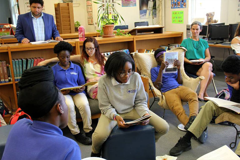 Students engage in the classroom