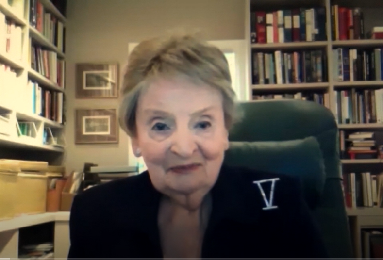 Madeleine Albright on Zoom