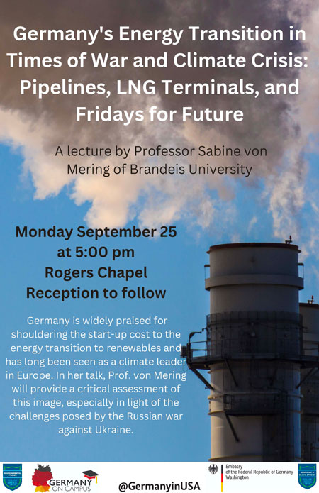 Poster for Sabine von Mering Lecture